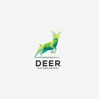 illustration cerf logo dégradé coloré vecteur