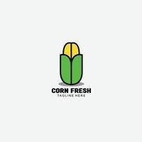 icône art maïs logo dégradé coloré vecteur