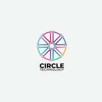 cercle icône vecteur dégradé coloré