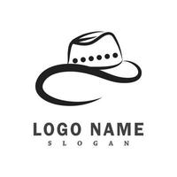 conception de modèle de vecteur de logo de cow-boy