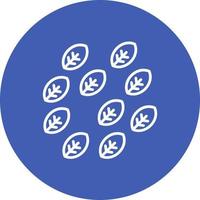 icône de cercle de glyphe de feuilles vecteur