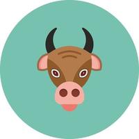 conception d'icône créative vache vecteur