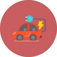 conception d'icône créative de voiture électrique vecteur