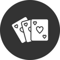 conception d'icône créative de poker vecteur