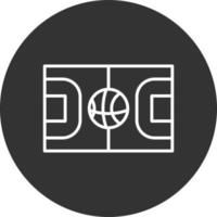 conception d'icône créative de terrain de basket vecteur