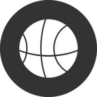 conception d'icône créative de basket-ball vecteur