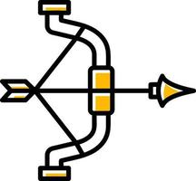 conception d'icône créative de tir à l'arc vecteur