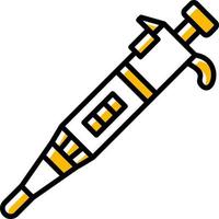 conception d'icône créative de pipette vecteur