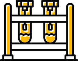 conception d'icône créative de tube à essai vecteur