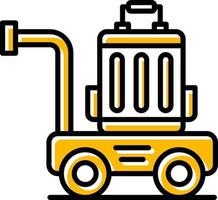 conception d'icône créative de chariot à bagages vecteur