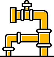 conception d'icônes créatives de pipeline vecteur