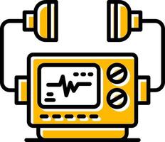 conception d'icône créative de défribilleur vecteur
