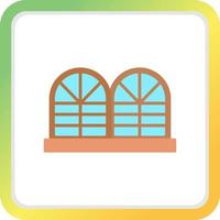 conception d'icône créative de fenêtre vecteur