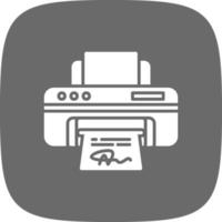 conception d'icône créative d'imprimante vecteur