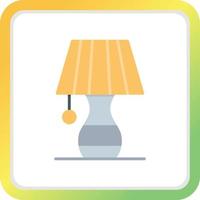 conception d'icône créative de lampe de table vecteur
