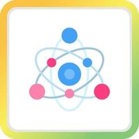 conception d'icône créative atome vecteur