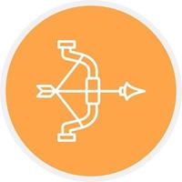 conception d'icône créative de tir à l'arc vecteur