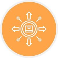 conception d'icône créative de distribution vecteur