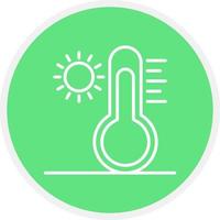 conception d'icône créative à haute température vecteur
