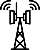icône de ligne pour les télécommunications vecteur