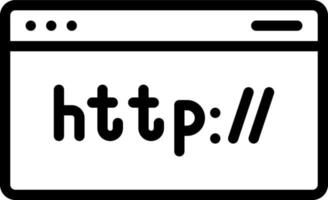 icône de ligne pour http vecteur