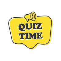 logo de quiz avec symboles de bulle de parole, concept de questionnaire spectacle chanter, quiz. vecteur