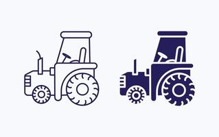 icône d'illustration vectorielle de véhicule tracteur vecteur