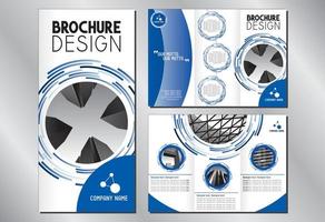 modèle de brochure à trois volets entreprise vecteur