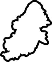 icône de ligne pour birmingham vecteur