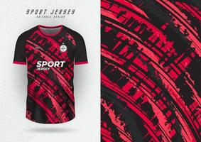 fond de conception de t-shirt pour la course de maillot d'équipe cyclisme jeu de football rayures rouges incurvées vecteur