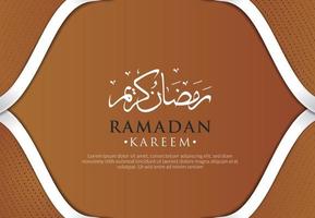 modèle de fond de bannière ramadan kareem vecteur