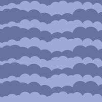 vague découpée dans du papier océan bleu vecteur