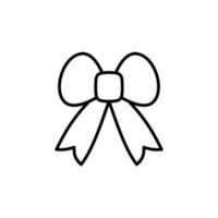 icône d'arc de vecteur de contour isolé sur fond blanc.