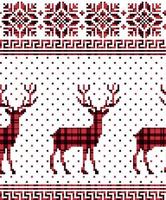 buffalo plaid noël jingle bells sur le fond de la page de musique. modèle sans couture festif. illustration vectorielle. vecteur