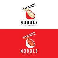 logo de nouilles, vecteur de ramen, cuisine chinoise, conception de marque de restauration rapide, marque de produit, café, logo d'entreprise