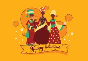 vecteur kwanzaa heureux