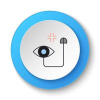 bouton rond pour l'icône web. gps, intelligent, emplacement. bannière de bouton rond, interface de badge pour l'illustration de l'application sur fond blanc vecteur