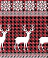 buffalo plaid noël jingle bells sur le fond de la page de musique. modèle sans couture festif. illustration vectorielle. vecteur