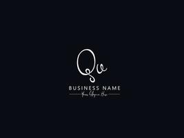 résumé, qv, signature, logo, lettre, vecteur