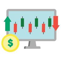 graphique forex qui peut facilement être modifié ou modifié vecteur