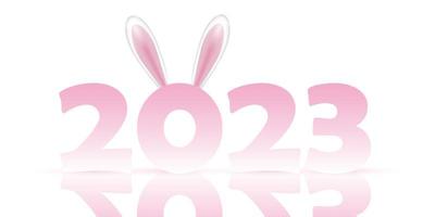 bonne année - conception de l'année du lapin vecteur