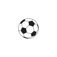 conception de logo ou d'icône de ballon de football vecteur