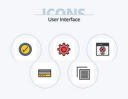 pack d'icônes remplies de ligne d'interface utilisateur 5 conception d'icônes. . interface. interface. avatar. interface vecteur