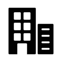illustration vectorielle d'immeuble de bureaux sur fond. symboles de qualité premium. icônes vectorielles pour le concept et la conception graphique. vecteur