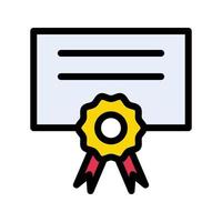 illustration vectorielle de certificat sur fond.symboles de qualité premium.icônes vectorielles pour le concept et la conception graphique. vecteur