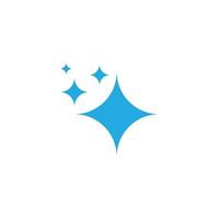 eps10 vecteur bleu étoile brillante ou brillante icône d'art solide ou logo isolé sur fond blanc. symbole d'étoile scintillante ou magique dans un style moderne simple et plat pour la conception de votre site Web et votre application mobile