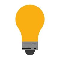 ampoule ou symbole de grande idée isolé vecteur