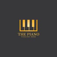 piano logo modèle vecteur icône illustration