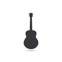 guitare logo modèle vecteur icône illustration