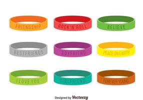 Vecteur de collection de bracelet en couleur